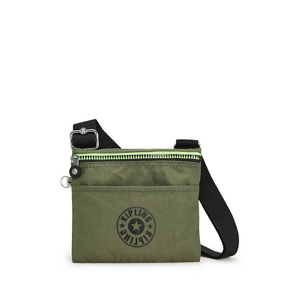 Kipling Gib Crossbody Táska Olivazöld | HU 1170BE